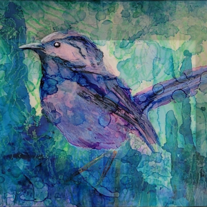 Blue Wren (62 x 44.5 cm)